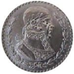 moneda de plata 1 peso morelos o tepalcate