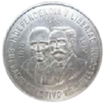 moneda de plata 10 pesos hidalgo madero o 2 caras