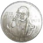 moneda de plata 100 pesos morelos