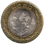 moneda de plata 20 nuevos pesos