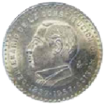 moneda de plata 5 pesos juarez